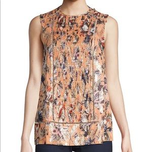 EUC Diane von Furstenburg Lottie Floral Blouse